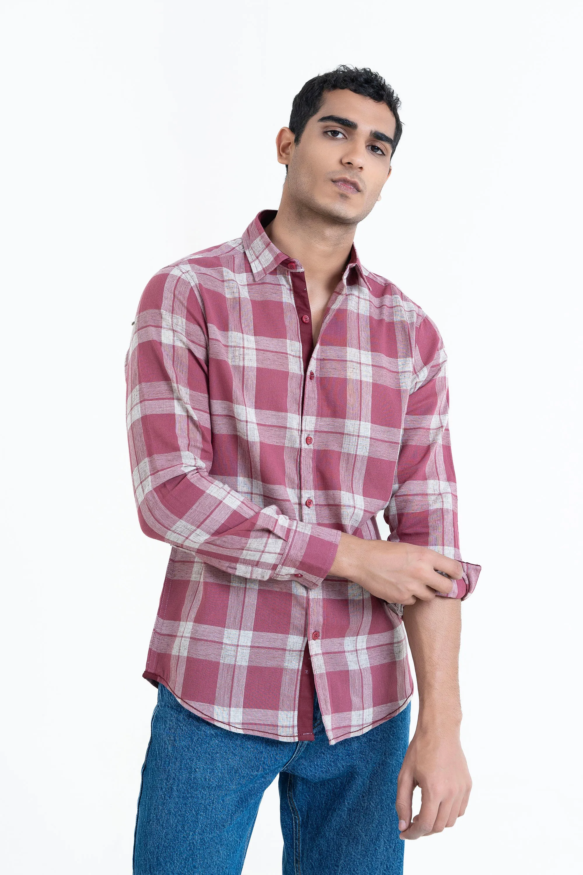 Maroon Casual Shirt