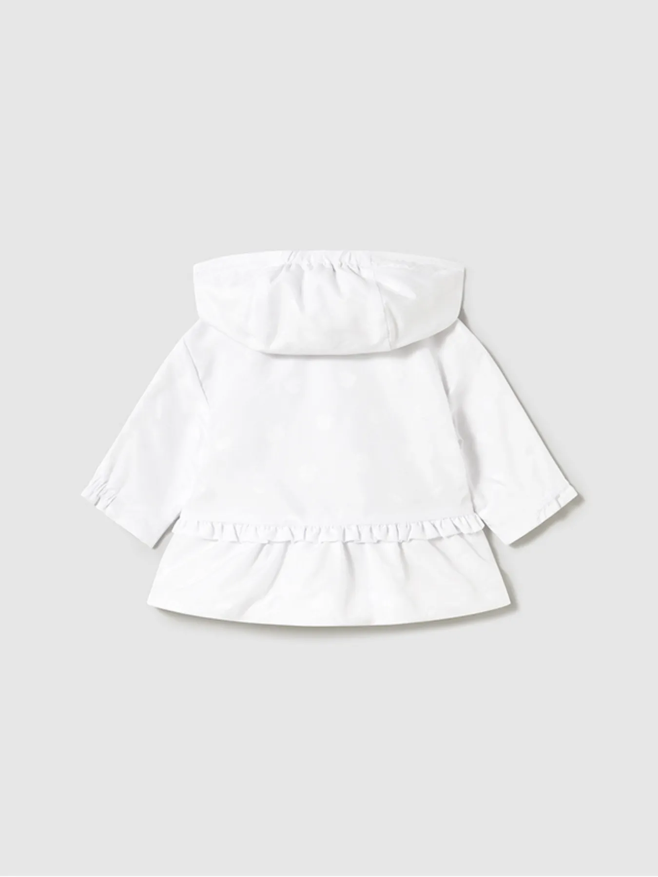 Mayoral Baby Girl Reversible Polka Dot Windbreaker - White
