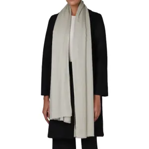 Me and K Twill Cashmere Scarf, Healther Grey