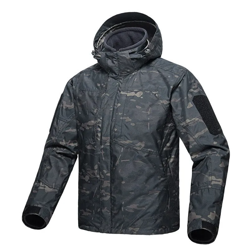 Men Windbreaker Waterproof Hoodie Clothes Outdoor Tactical Military Jacket