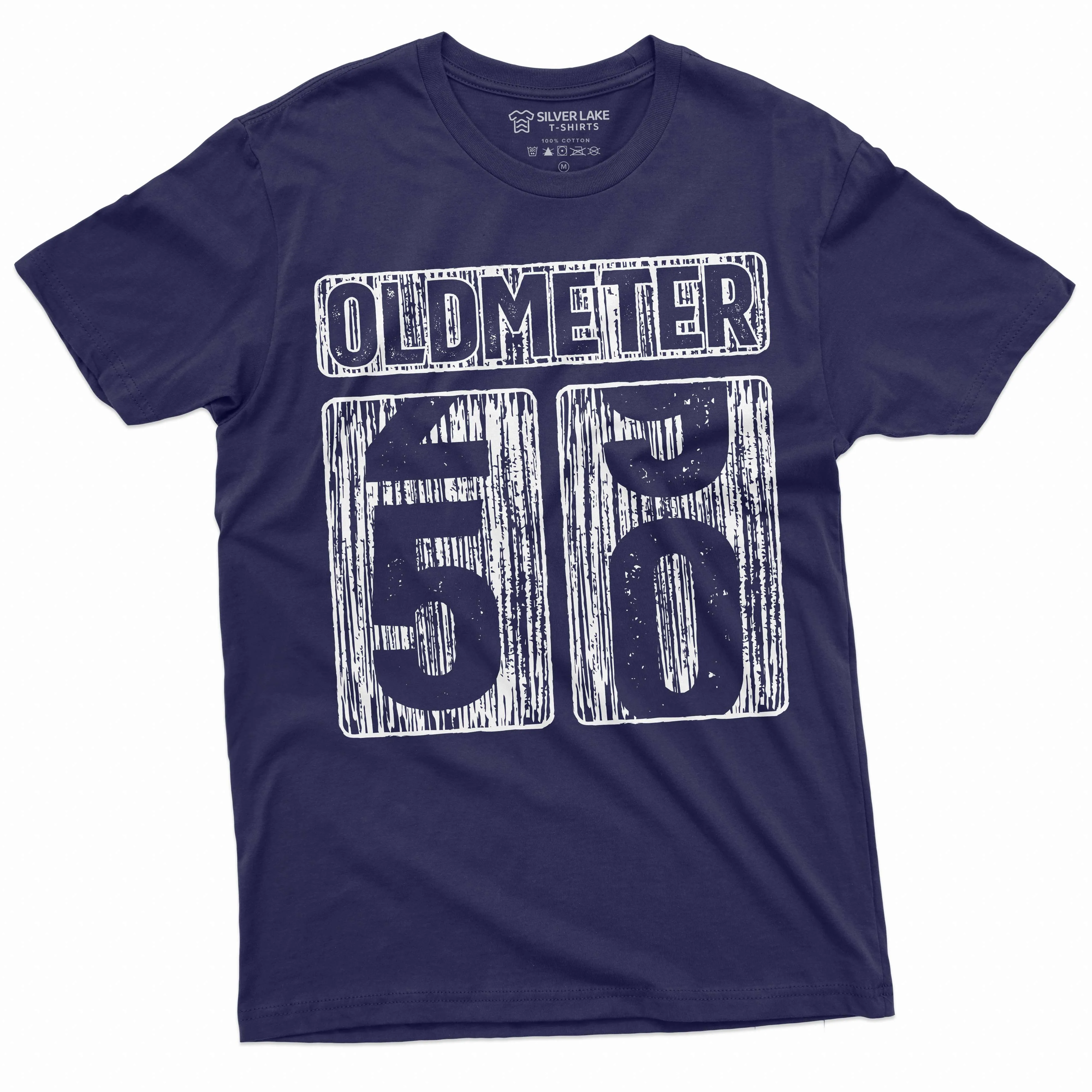 Men's 50th Birthday celebration anniversary T-shirt Funny Tee Odometer age Dad Grandpa gift Tee shirt