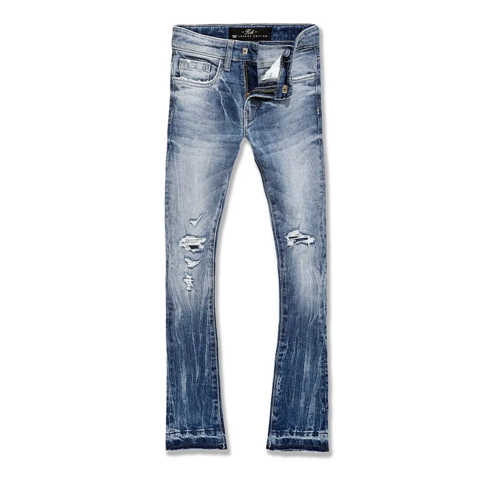 Men's Attitude Stacked Denim, Medium Blue