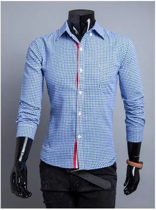 Men's Checkered Dress Shirt