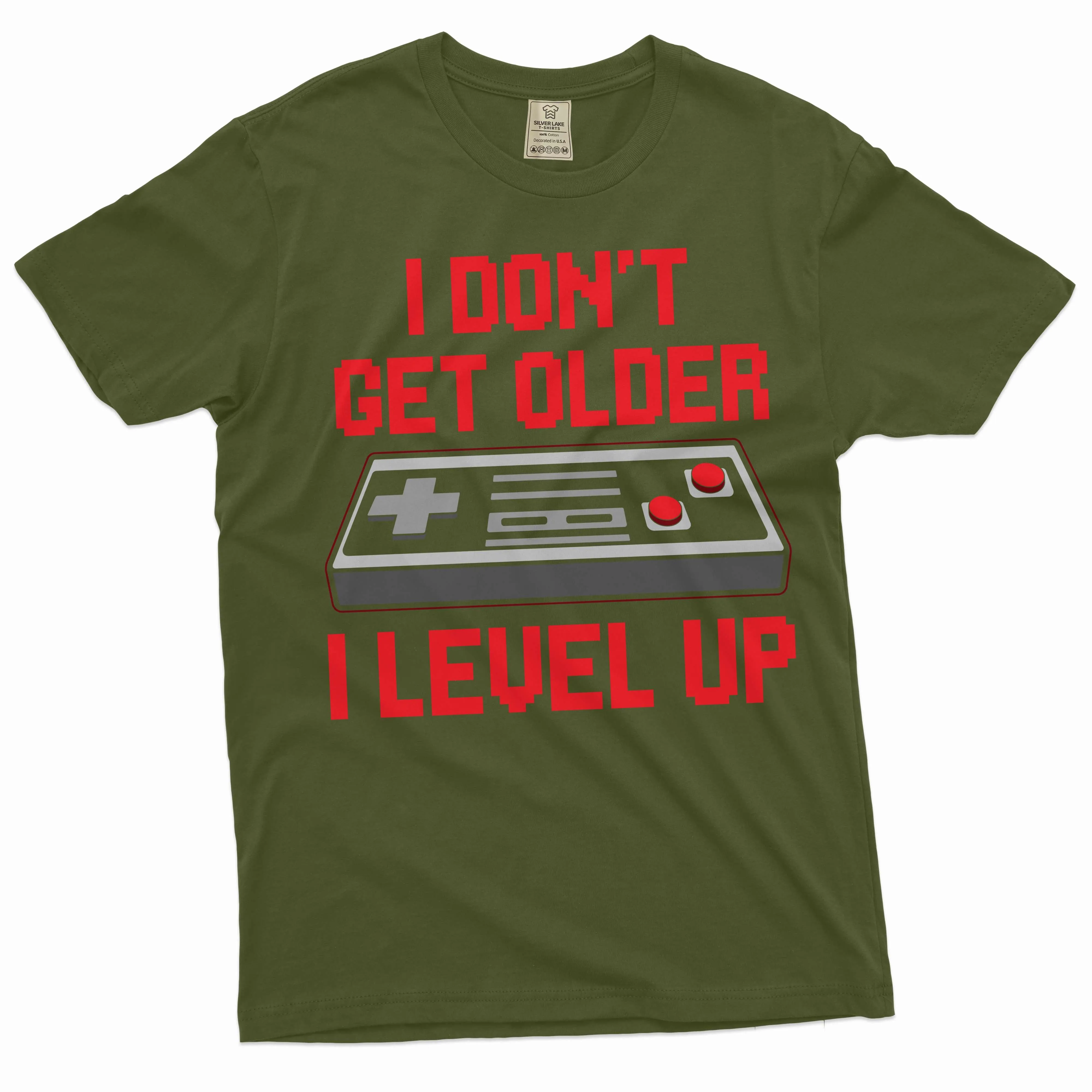 Men's Funny Birthday Shirt I don't get older tee Gaming Gamer Birthday Gift Level Up Shirt