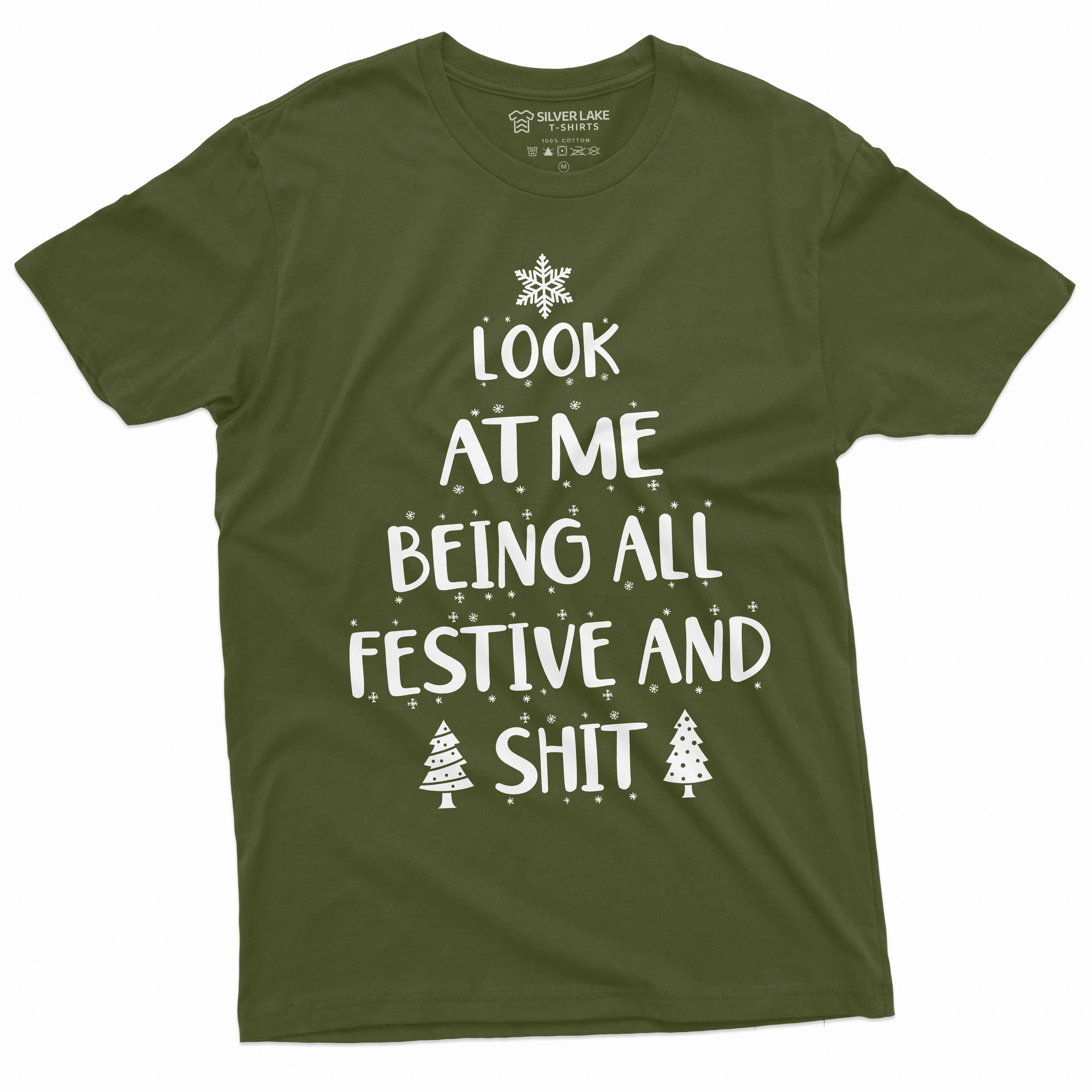 Men's Funny Festive and sh@t T-shirt Christmas mood funny gift humorous tee shirt