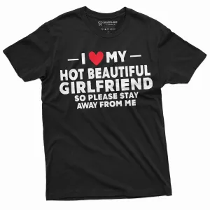 Men's I love my got girlfriend T-shirt Christmas gift for Boyfriend humorous gift for BF