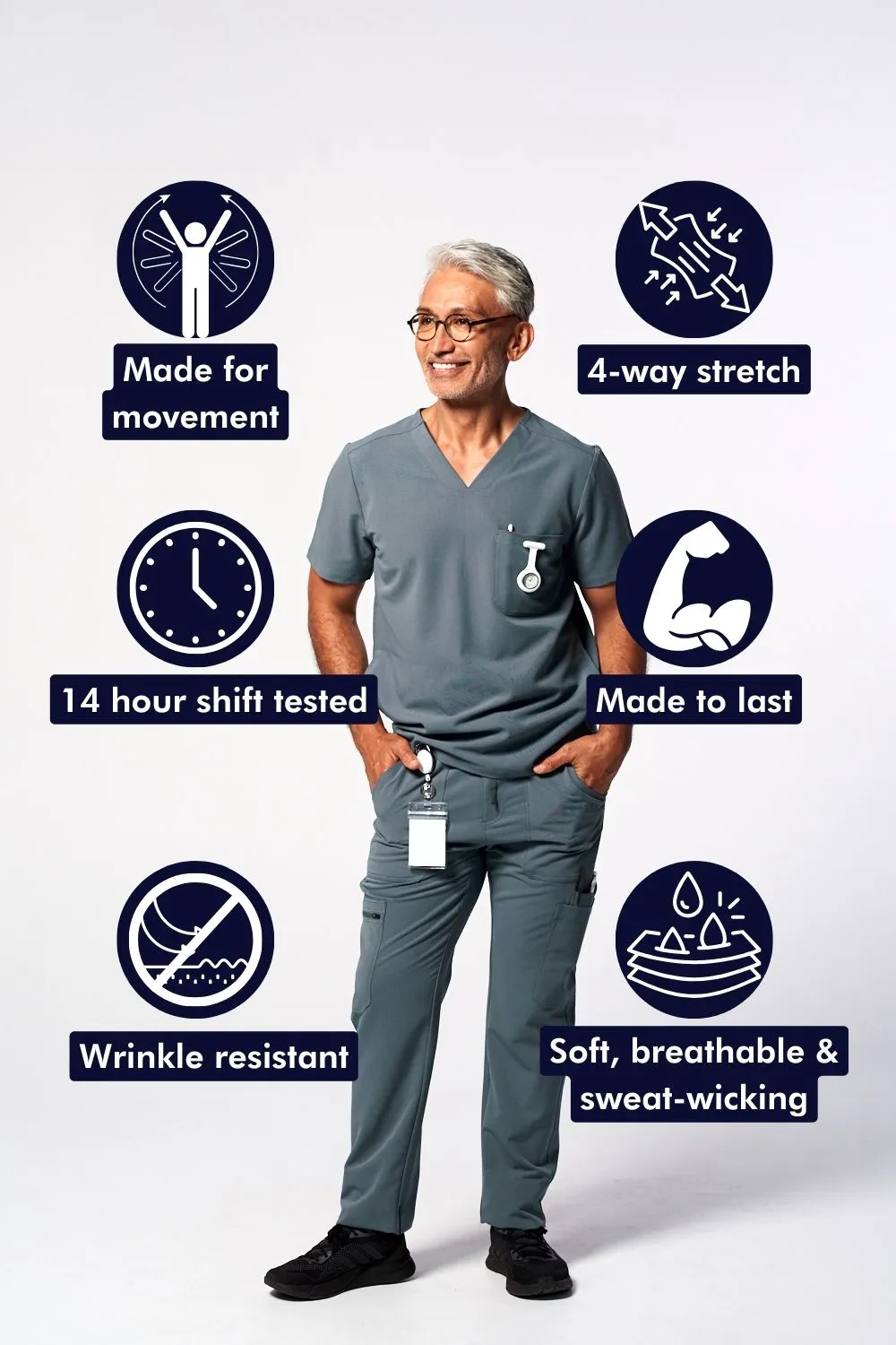 Men's Straight-Cut 9-Pocket Cargo Pants