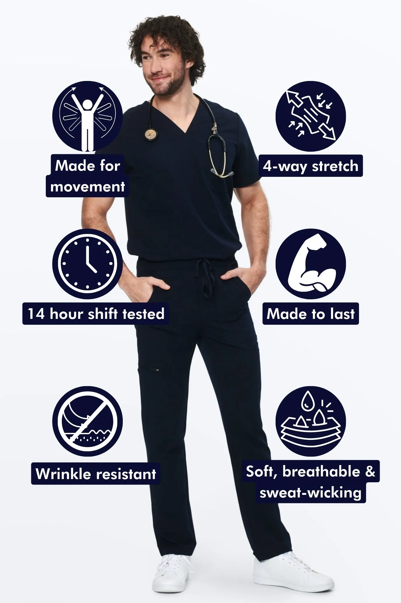 Men's Straight-Cut 9-Pocket Cargo Pants