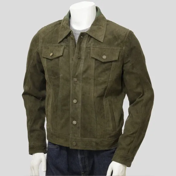Men’s Suede Leather Jacket