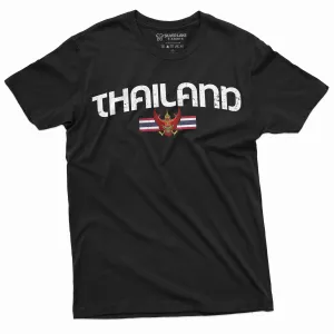 Men's Thailand T-shirt Thai Flag Coat of Arms Country Heritage Diaspora Heritage Shirt