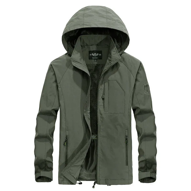 Men's Windbreaker Jackets Waterproof Military Hooded Water Proof Wind Breaker Casual Coat Male Autumn Outdoor Jackets