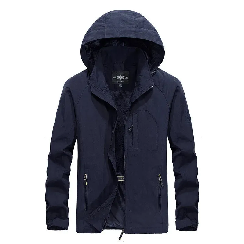 Men's Windbreaker Jackets Waterproof Military Hooded Water Proof Wind Breaker Casual Coat Male Autumn Outdoor Jackets