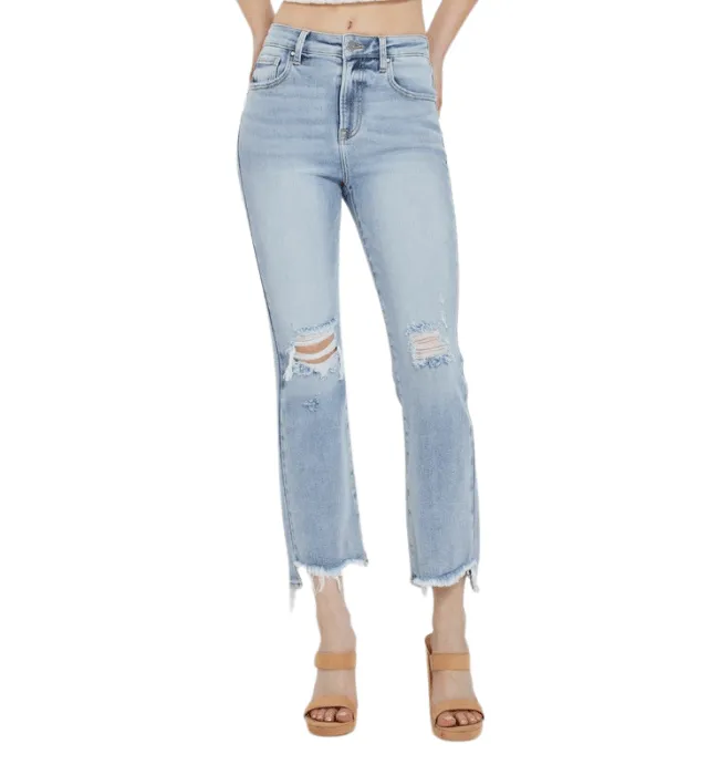 Michelle High Rise Crop Flare Jeans
