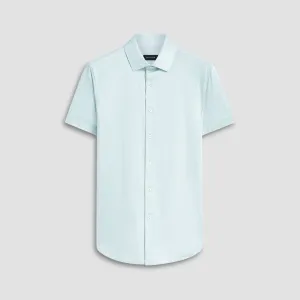 Miles Chambray Print OoohCotton Short Sleeve Shirt