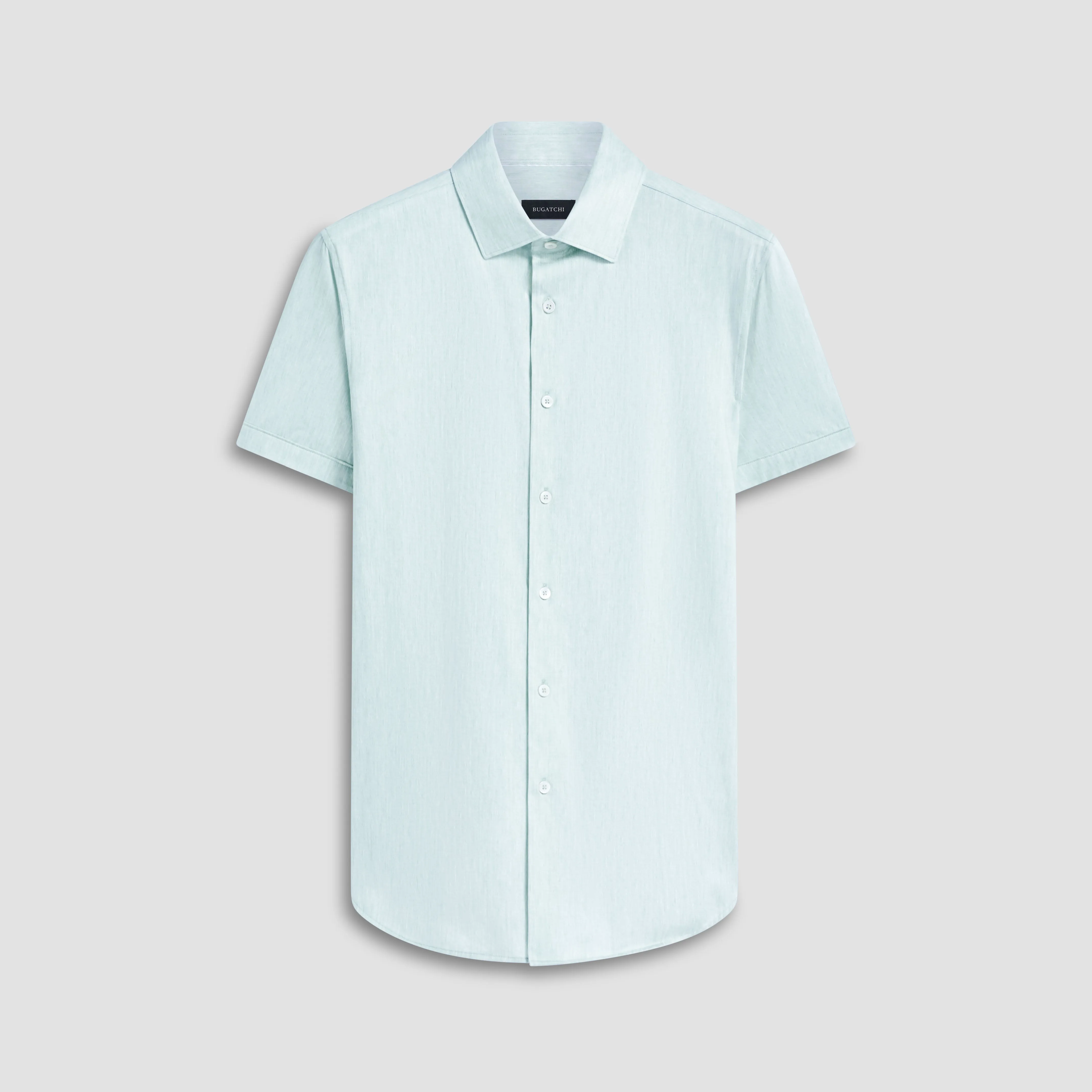 Miles Chambray Print OoohCotton Short Sleeve Shirt