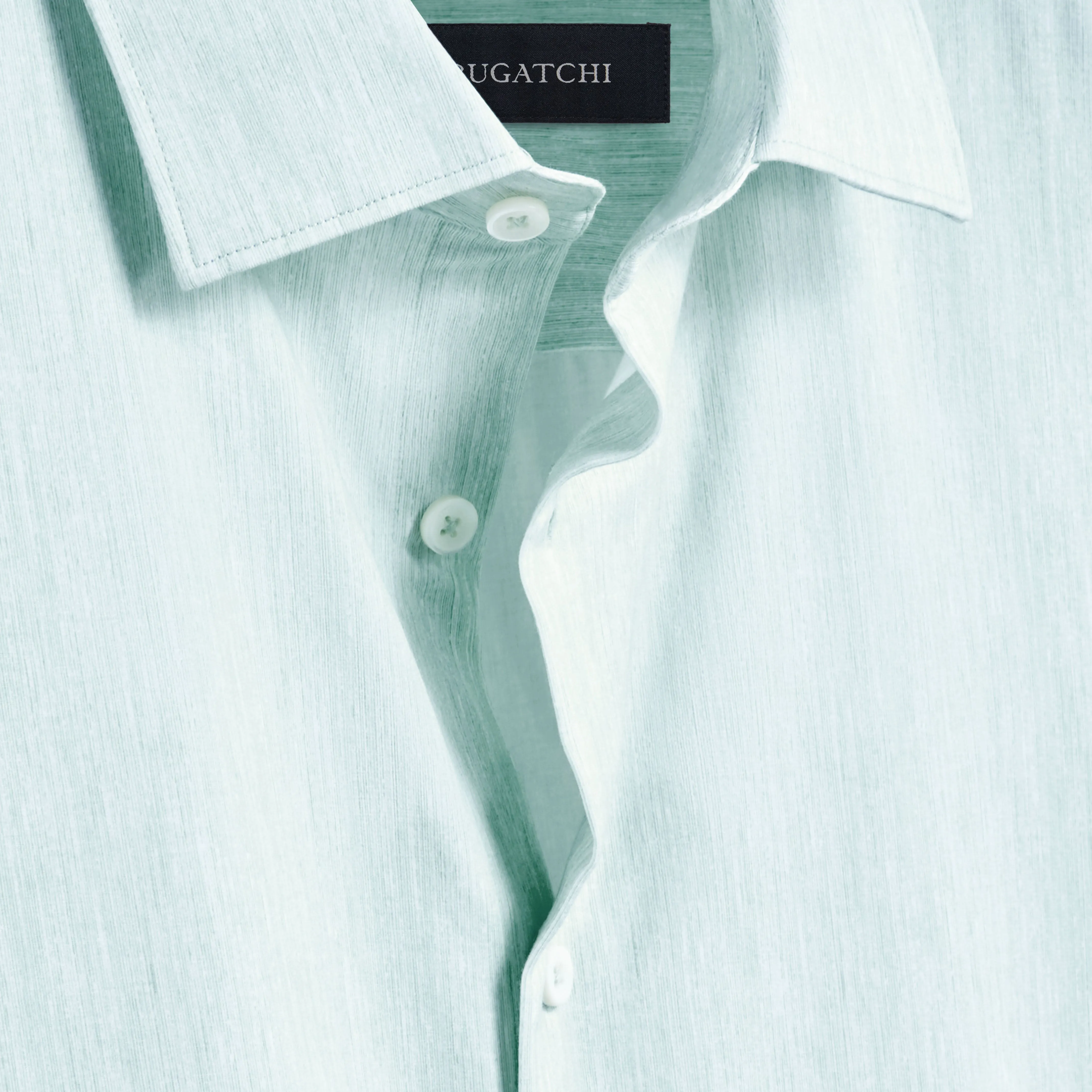 Miles Chambray Print OoohCotton Short Sleeve Shirt