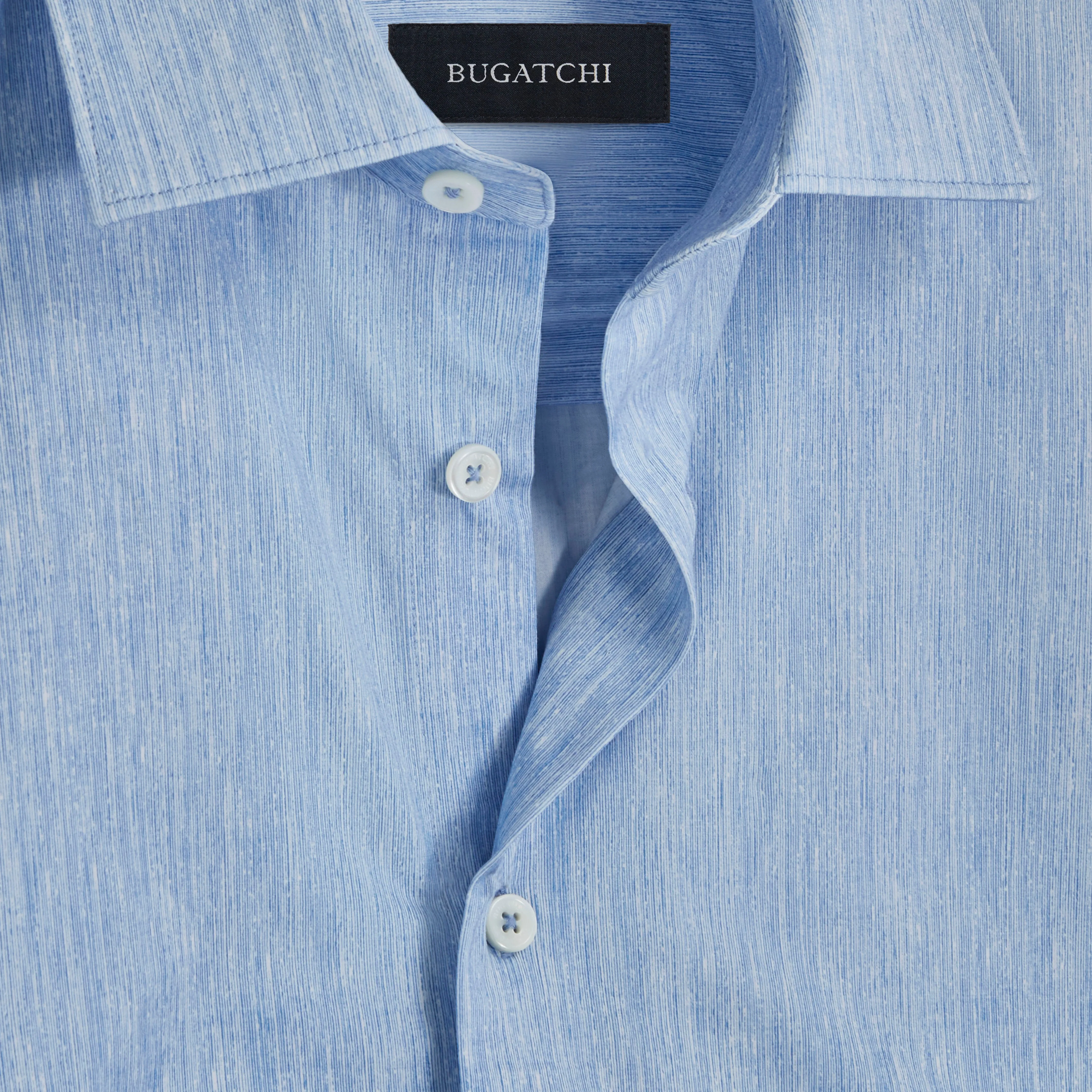 Miles Chambray Print OoohCotton Short Sleeve Shirt