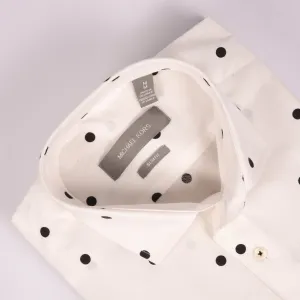 MK White Polka Dotted Shirt