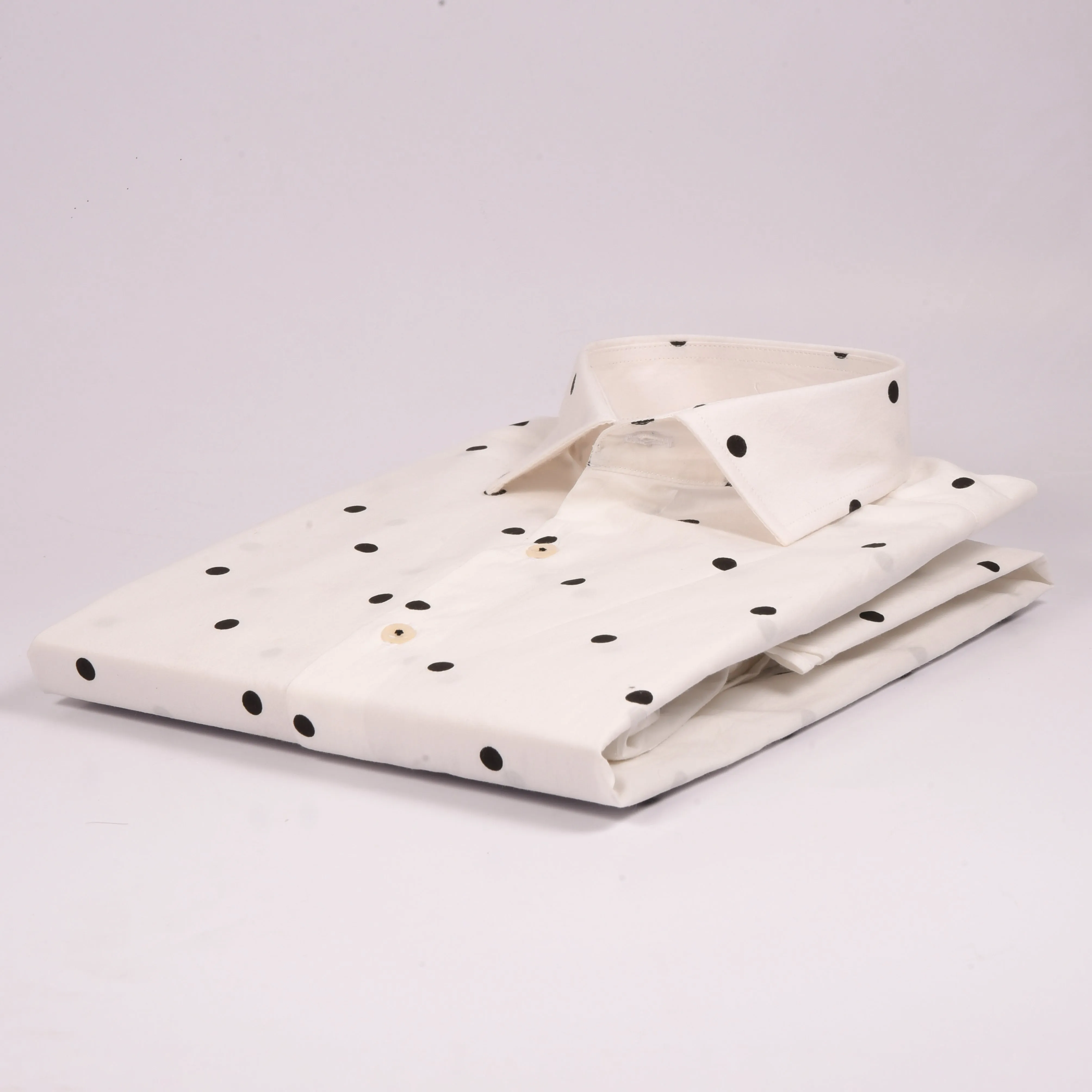 MK White Polka Dotted Shirt