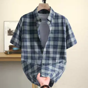 Monarch Check Classic Cotton Half Sleeve Shirts