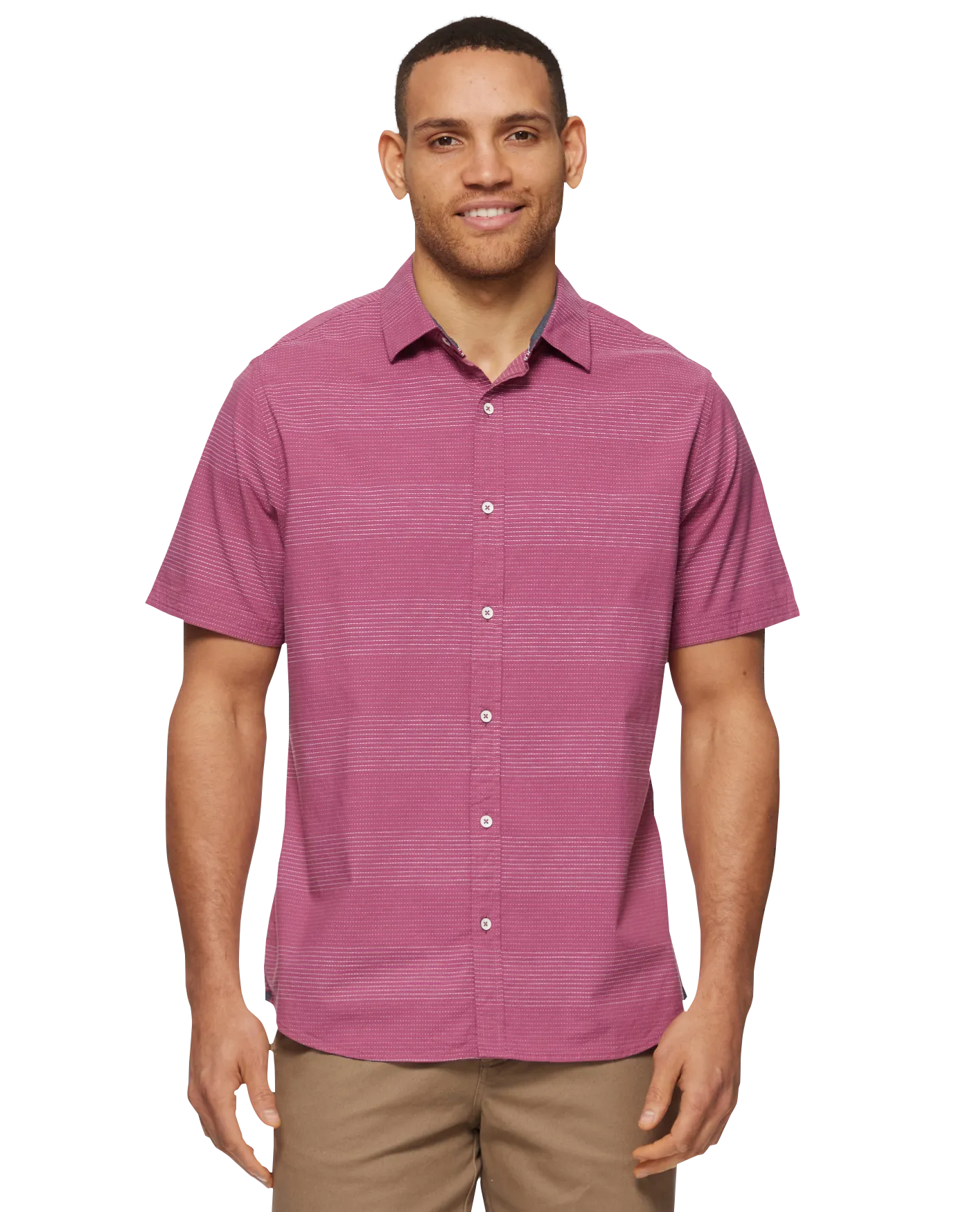 MONROE STRIPED TEXTURED SHIRT