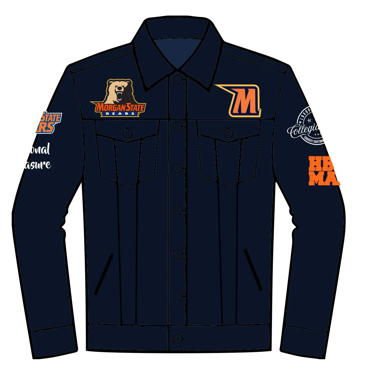 Morgan State  | Trucker Navy DENIM JACKET