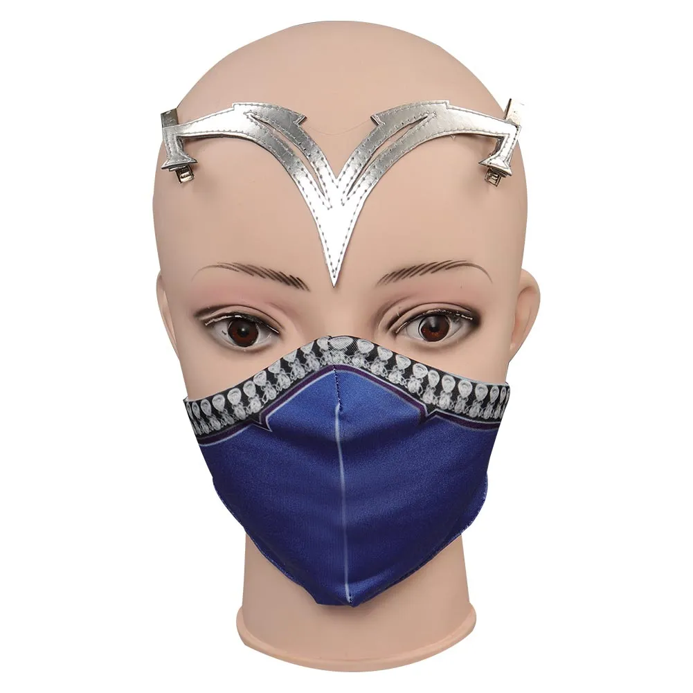 Mortal Kombat Kitana Cosplay Costume Outfits Halloween Carnival Suit