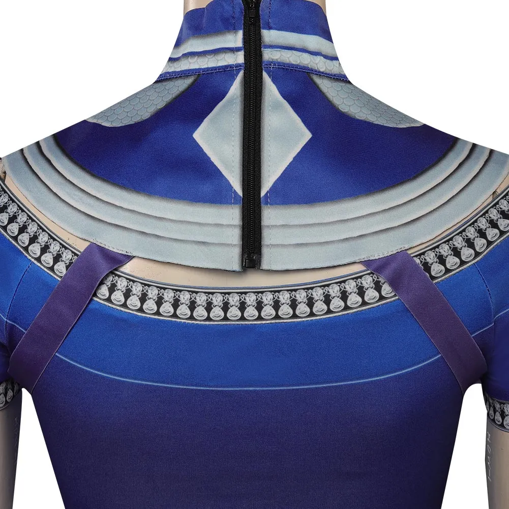 Mortal Kombat Kitana Cosplay Costume Outfits Halloween Carnival Suit