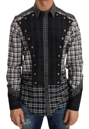 Multicolor Check Cotton Slim Fit Shirt