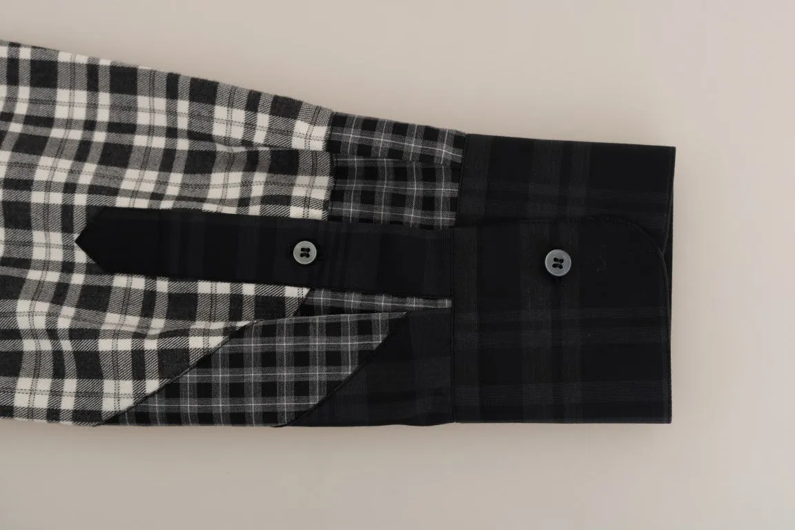 Multicolor Check Cotton Slim Fit Shirt