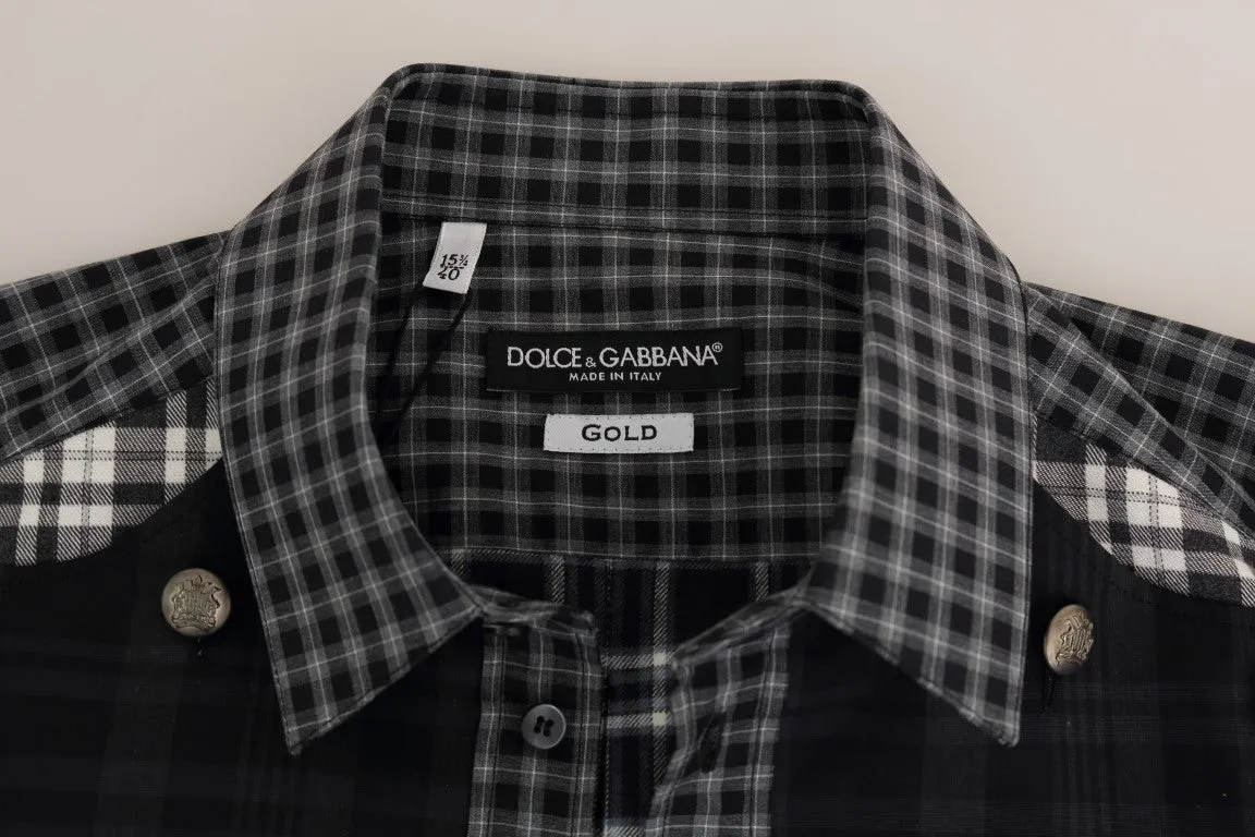 Multicolor Check Cotton Slim Fit Shirt