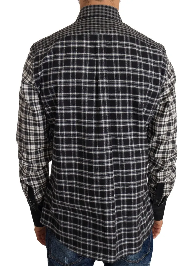 Multicolor Check Cotton Slim Fit Shirt