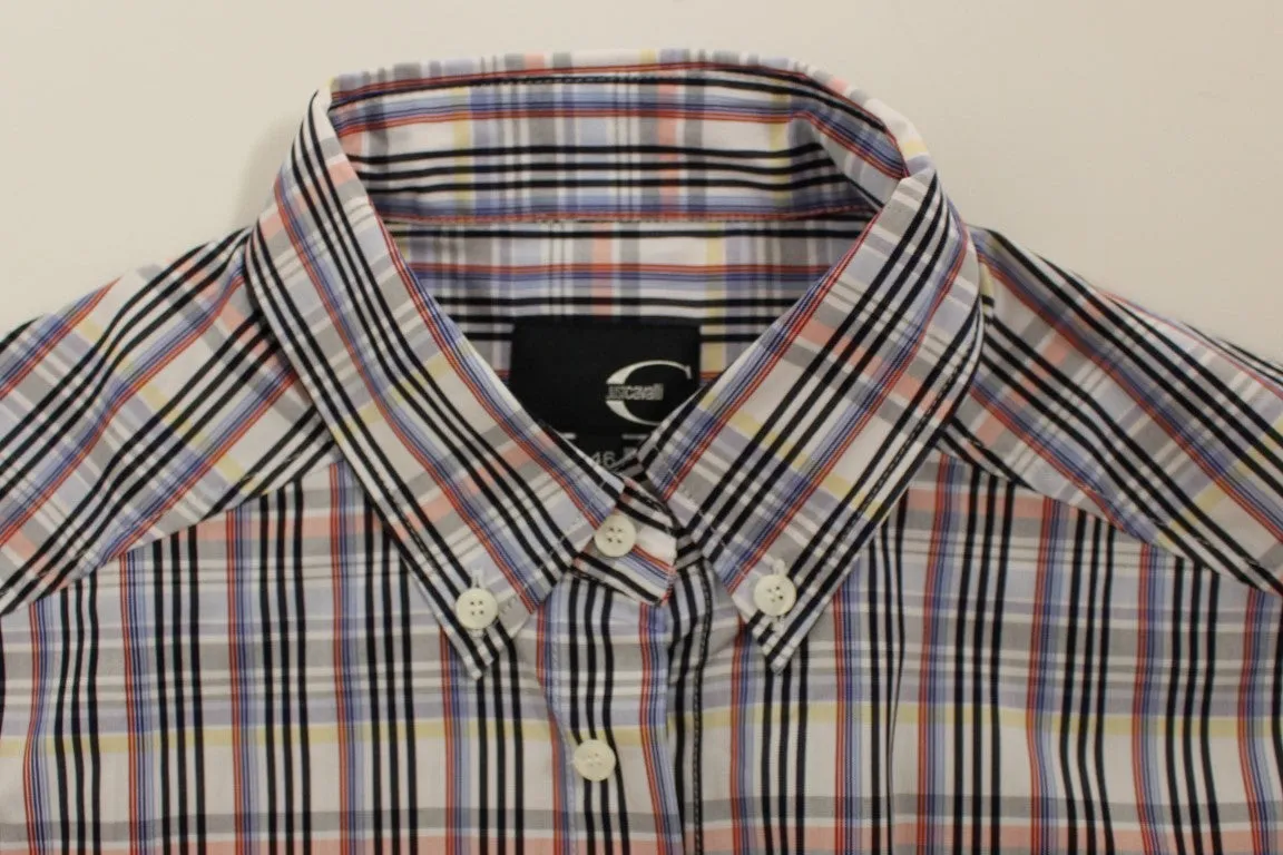 Multicolored checkered cotton shirt