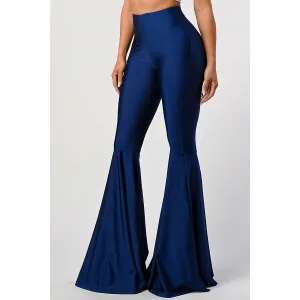 Navy Bell Bottom Flare Pants