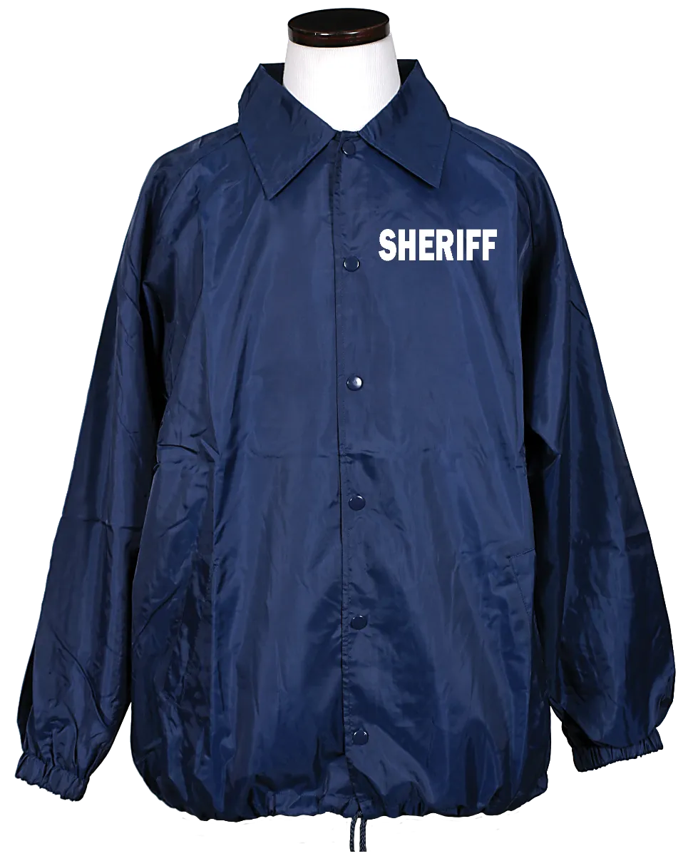 NAVY BLUE WINDBREAKER WITH SHERIFF I.D