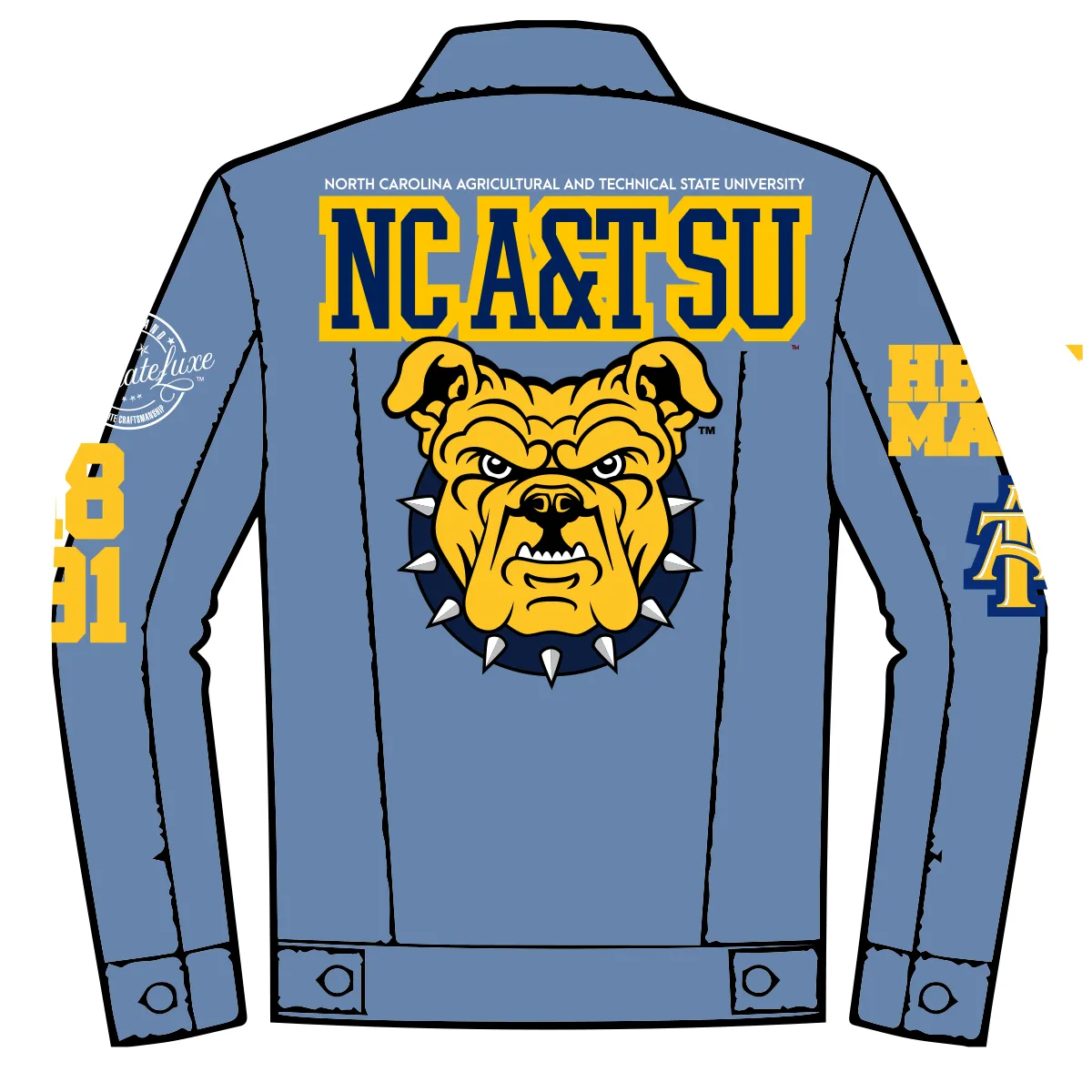 NC A&T | Light Vintage Wash  DENIM (Ari)