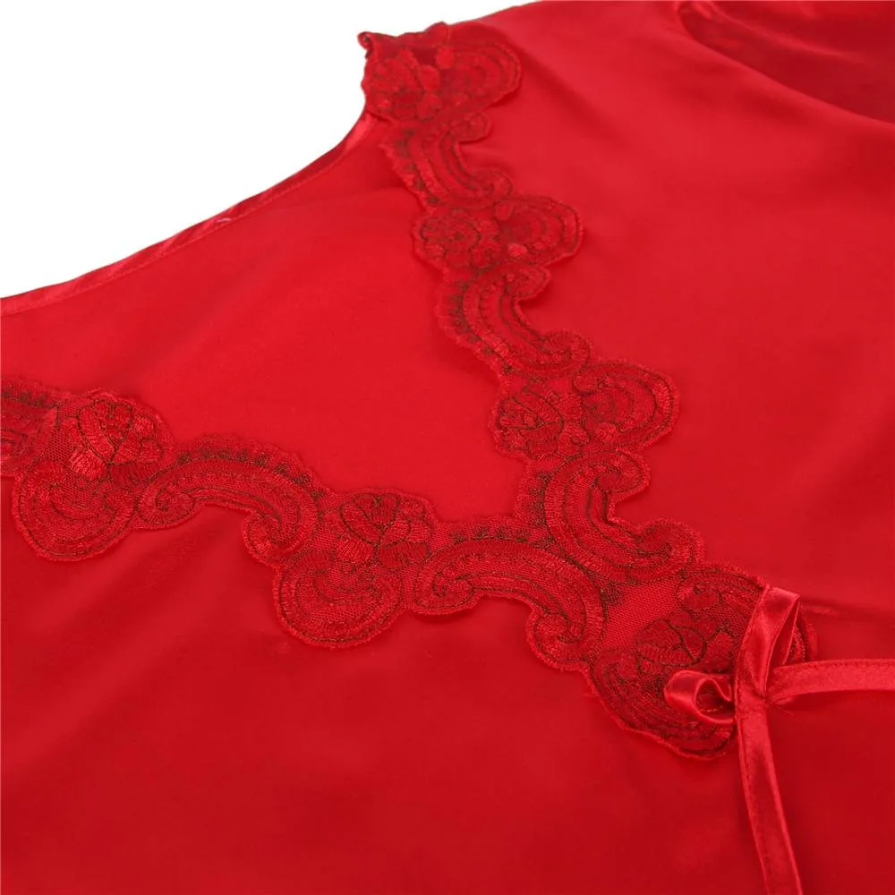 New High Quality Long Sleeve Silk Pajama Set Two Piece Set