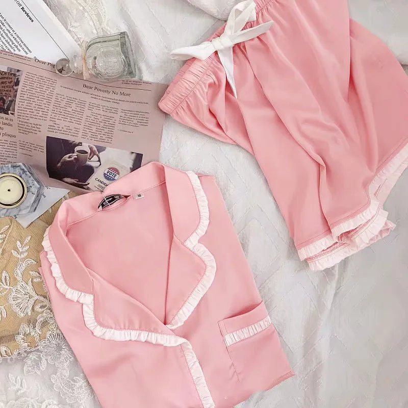 New Style Pajamas, Leisure Silk Suit, Home Service