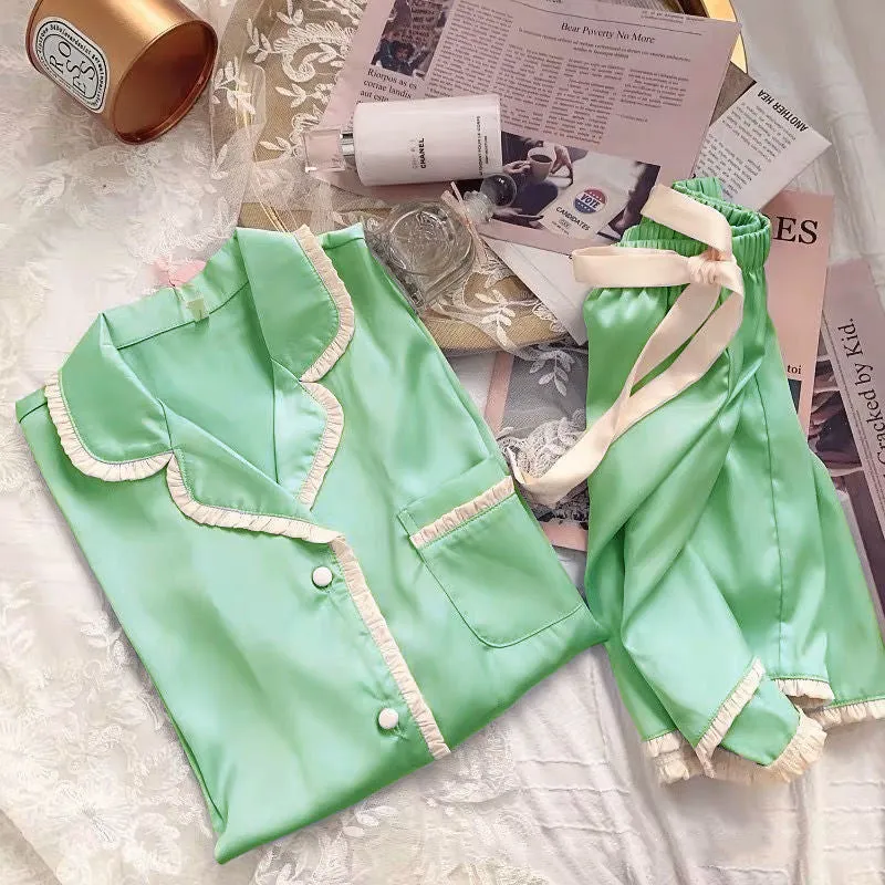 New Style Pajamas, Leisure Silk Suit, Home Service