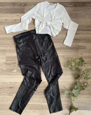 Night Out In the Big Apple Faux Leather Leggings