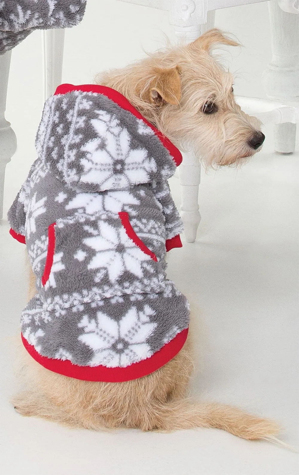 Nordic Fleece Hoodie-Footie Onesie Pet Pajamas