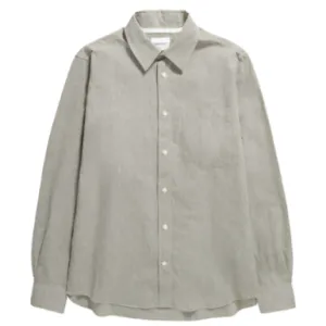 Norse Projects Algot Relaxed Cotton Linen Shirt Ivy Green