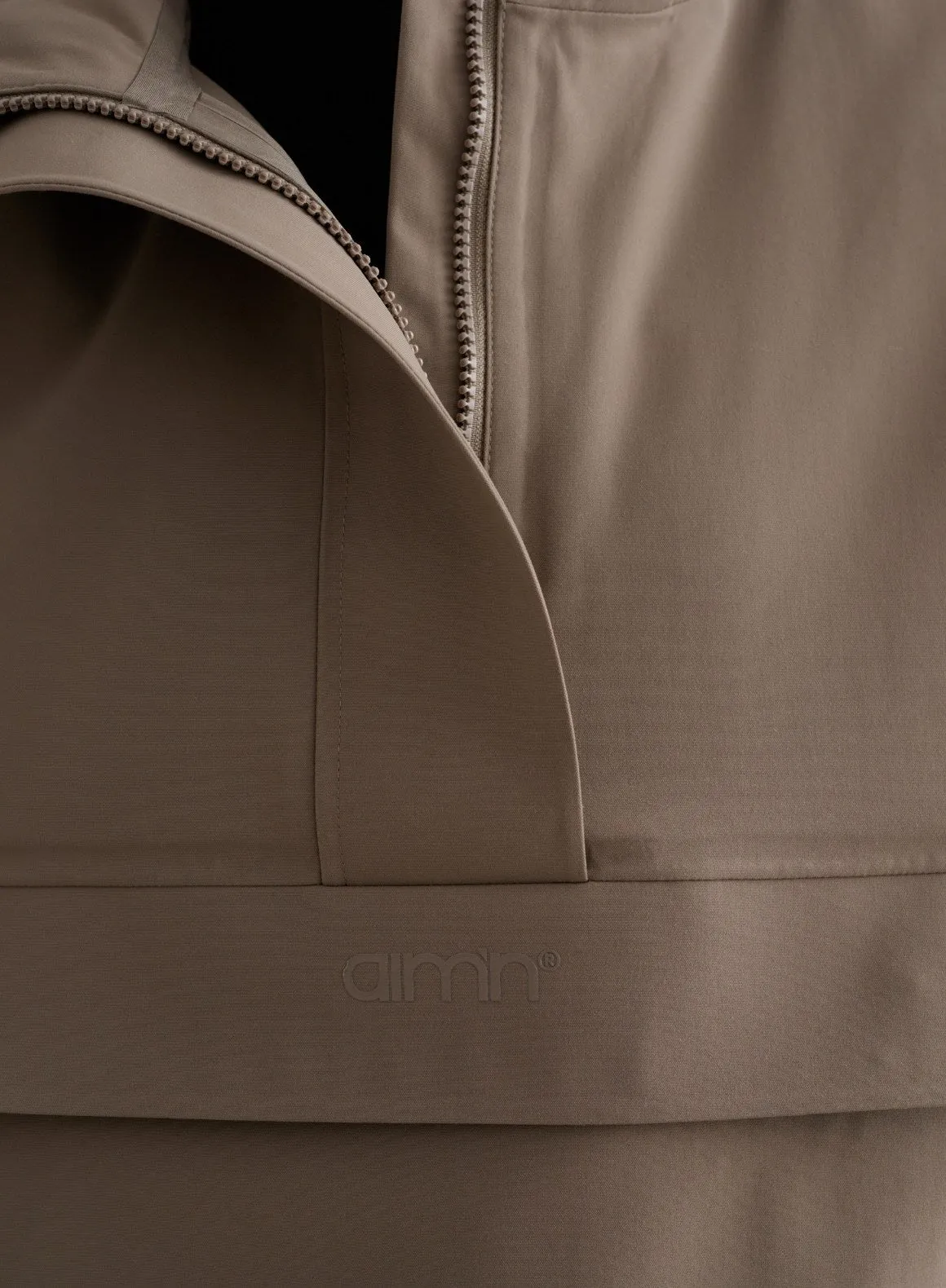 Nougat Cropped Waterproof Anorak