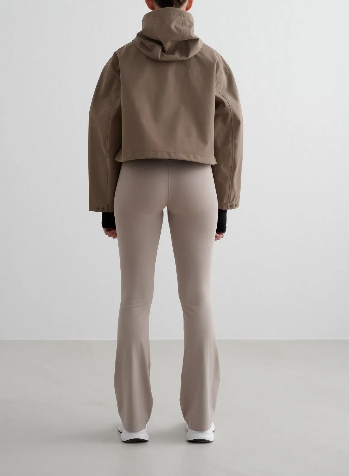 Nougat Cropped Waterproof Anorak
