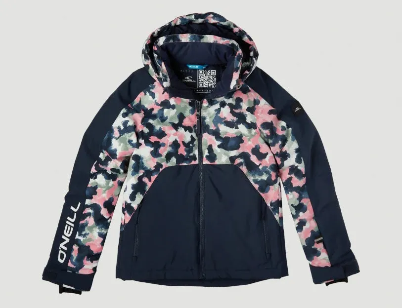 ONeill Adelite Girls Jacket Blue Print / Pink
