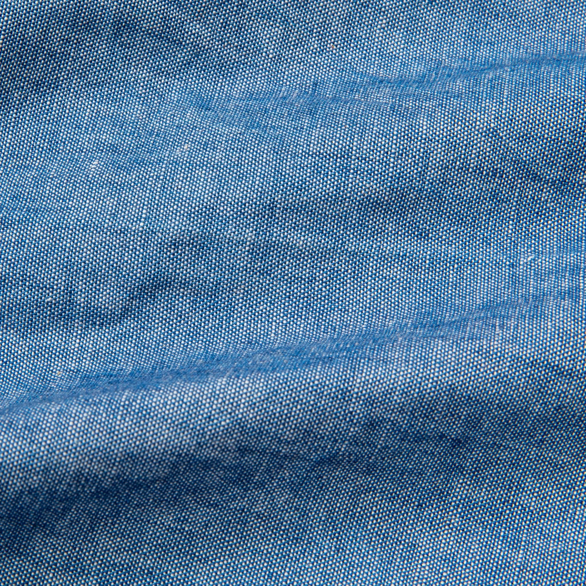 Orslow Button Down Washed Chambray Shirt
