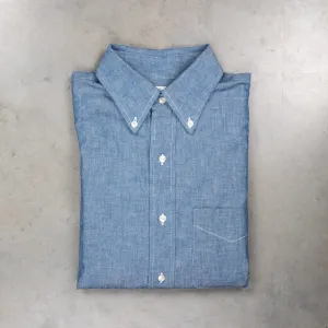 Orslow Button Down Washed Chambray Shirt