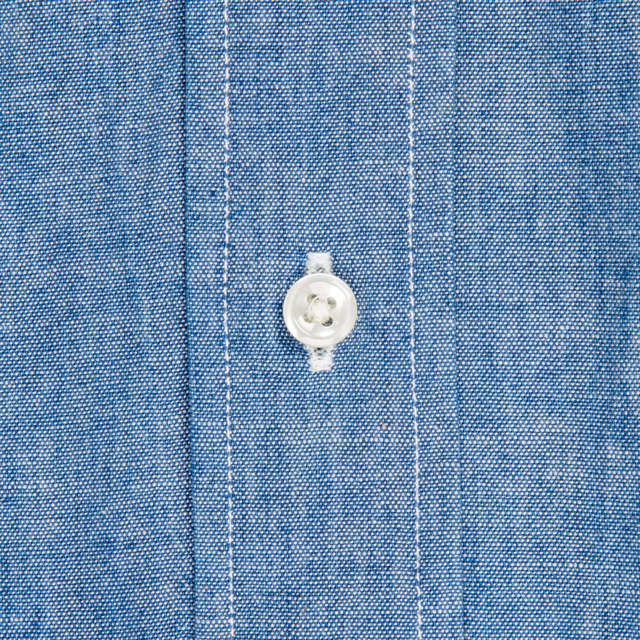 Orslow Button Down Washed Chambray Shirt