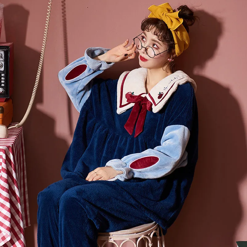 Pajamas Women Autumn And Winter Coral Fleece