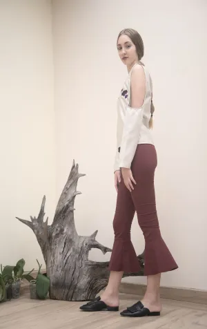 Pants with mini flare